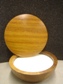 Large Wooden Soap Bowl w/Shaving Soap